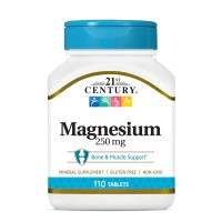21st Century, Magnesium, 250 mg, 110 Tablets 21st Century, Magnesium, 250 mg, 110 Tablets
